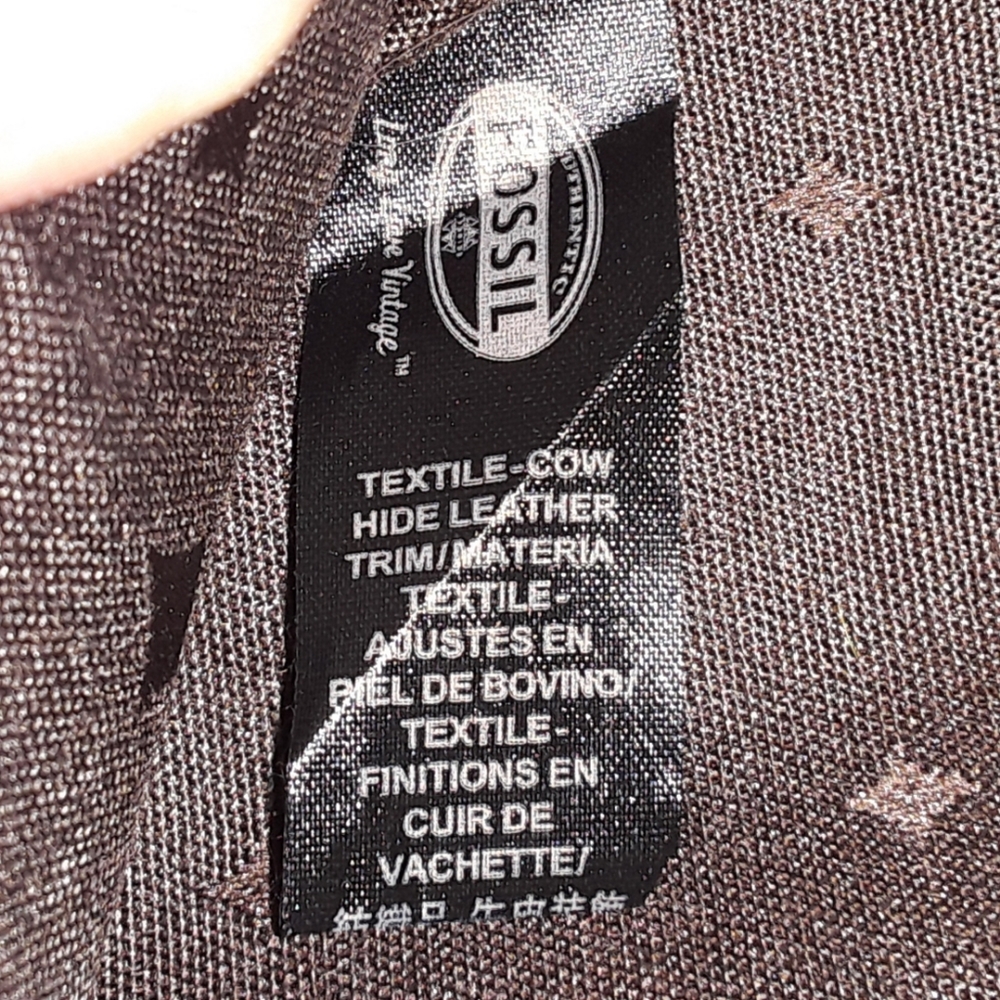 Fossil Leather & Canvas Trifold Wallet - Euc - image 6